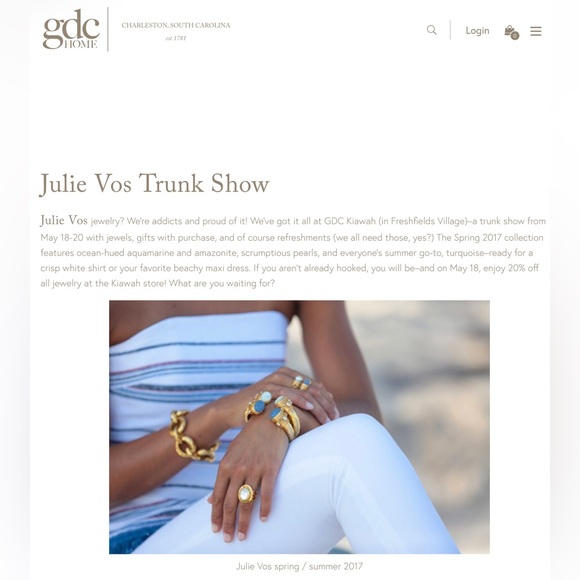 Julie Vos 24K Gold Chain Amazonite Long Dangling Earrings 2017 Collection - Picture 6 of 16